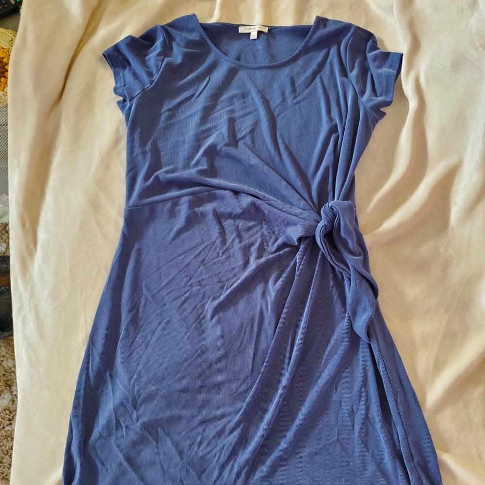 Skies are Blue side tie dress